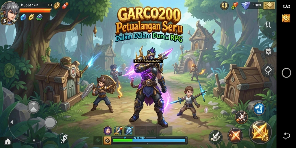 Tangkapan layar dari gameplay menarik GARCO200 dalam pertarungan RPG.