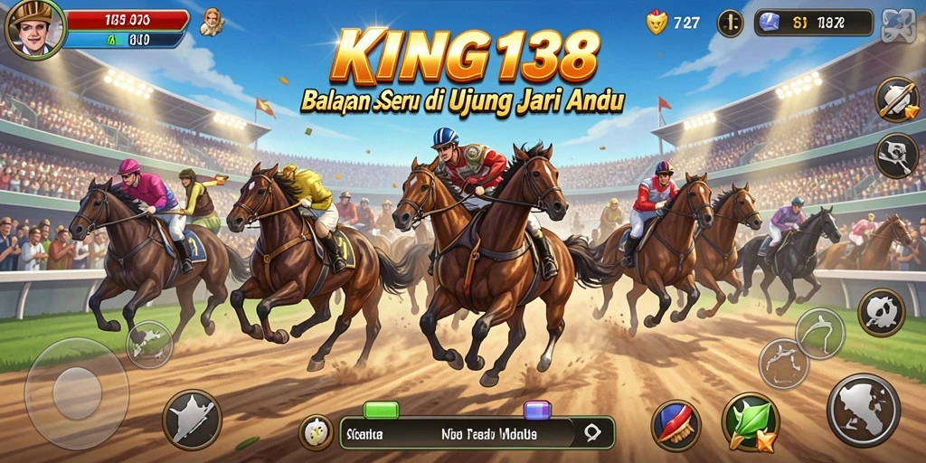 Tampilan gameplay balapan yang mendebarkan dalam KING138.