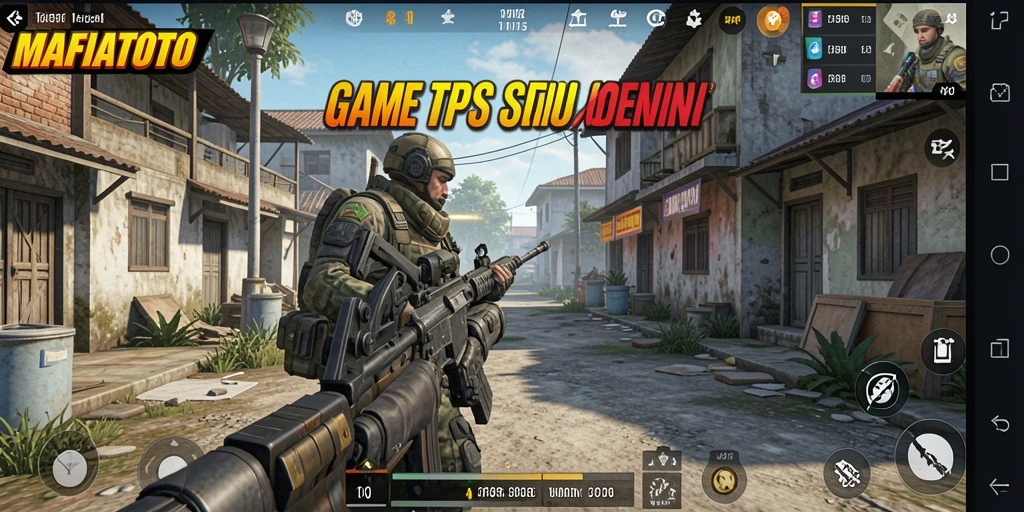 Tangkapan layar MAFIATOTO menampilkan aksi seru dalam gameplay TPS.