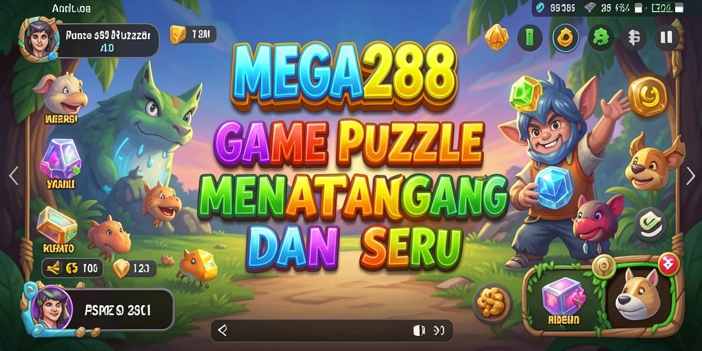 Screenshot gameplay MEGA288 yang menunjukkan tantangan puzzle yang menarik.