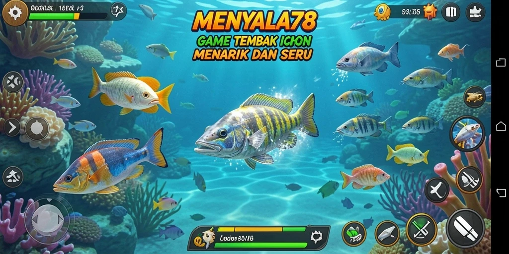 Screenshot gameplay Tembak Ikan MENYALA78 yang menarik dan penuh aksi.