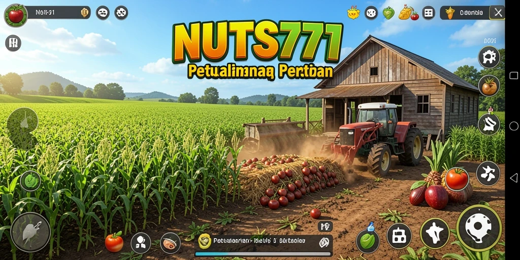 Menampilkan gameplay seru dalam pertanian di NUTS777.