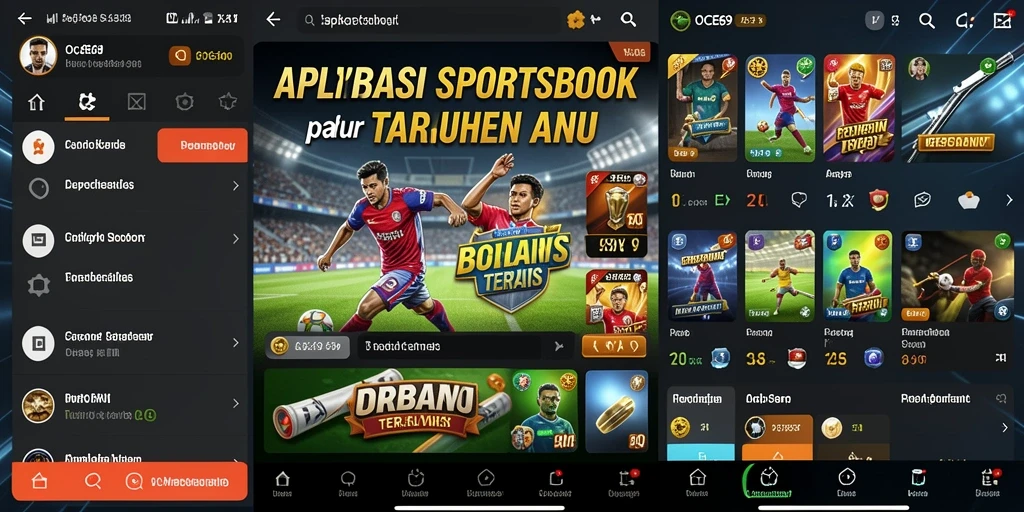 Screenshot OCE69 menampilkan tampilan taruhan olahraga yang menarik.