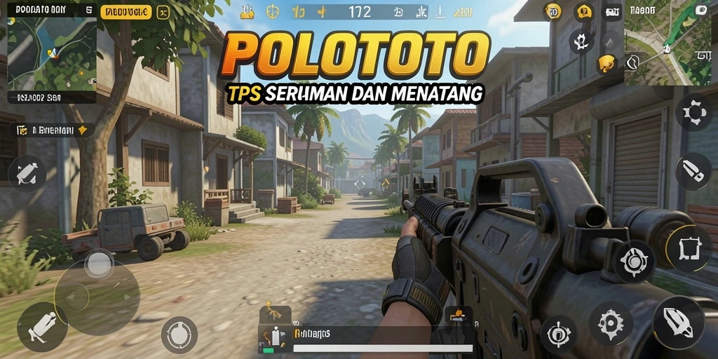 Screenshot gameplay POLOTOTO yang menampilkan aksi TPS yang seru.