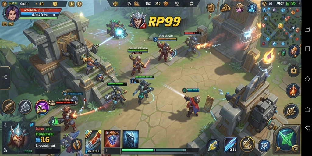 Screenshot menampilkan aksi seru dalam gameplay SLG.